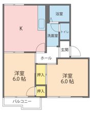 ポルシェ上矢部B棟の間取り画像