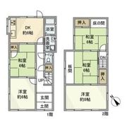 平岡町山之上戸建の間取り画像