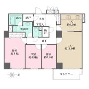 広尾ガーデンヒルズ I棟の間取り画像