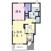 アベニール鬼無Aの間取り画像