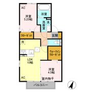 オペラハウス北代田の間取り画像