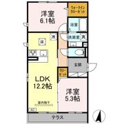 クオーレ B棟の間取り画像