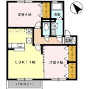 カメリア Ⅱの間取り画像