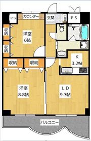 ランドマーク豊川の間取り画像