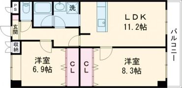 織花舘の間取り画像