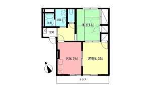 ハイムクボタBの間取り画像