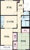バイオレットフラワー F棟の間取り画像