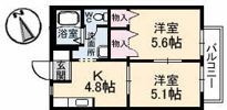クラージュ C棟の間取り画像
