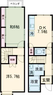 ﾒｿﾞﾝｸﾚｽﾄ住吉の間取り画像