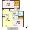 サン カルチェあいおい F棟の間取り画像
