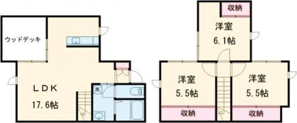 La，Tierra 光の森北Bの間取り画像