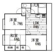 セジュール友竹の間取り画像