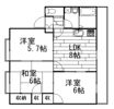 セジュール友竹の間取り画像