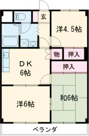 グランドハイツ森山の間取り画像