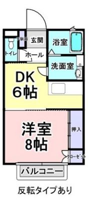コーポタウン21 ⅢWESTの間取り画像