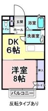 コーポタウン21 ⅢWESTの間取り画像