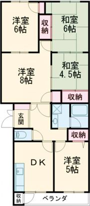 鳩里団地5号棟の間取り画像