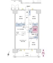 ポレスター尾道マークグランの間取り画像