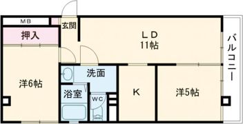 リバティーライフ枝吉の間取り画像