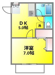 グランデュール武蔵野Bの間取り画像