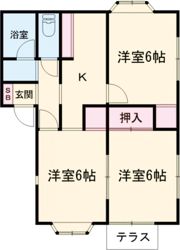 ロイヤルハイツAの間取り画像