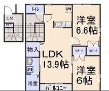 ワンネスの間取り画像