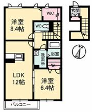 T’sハウスC棟の間取り画像