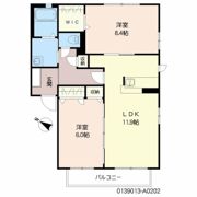 グランディール幡保 A棟の間取り画像