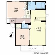 シャルマンメゾン大川 A棟の間取り画像