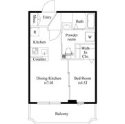 CRESCENT COURTの間取り画像