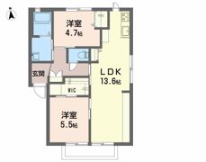 シルエット野口 B棟の間取り画像