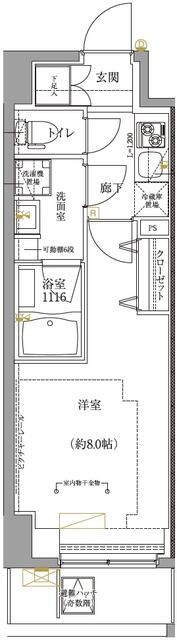ユリカロゼ五反野Ⅱの間取り画像