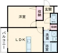 chou chou Kuzuha Asahiの間取り画像