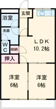 メゾンクレストールの間取り画像