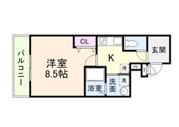 フジパレス三国ヶ丘Ⅰ番館の間取り画像