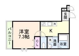 フジパレス三国ヶ丘Ⅰ番館の間取り画像