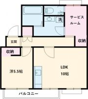ユーミクラA棟の間取り画像