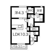 プランドール今宮の間取り画像
