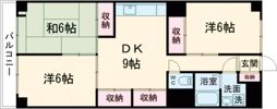 アポー河辺壱番館の間取り画像