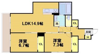 RIVER MOAT SHIJOの間取り画像