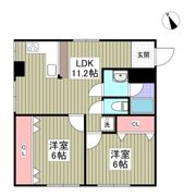 かきざわハイツの間取り画像