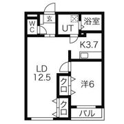 ロイヤルシティ月寒の間取り画像