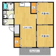 栄林ハイツB棟の間取り画像