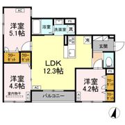 セレスティア西瑞江の間取り画像