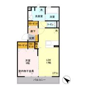 レグラス稲里Fの間取り画像