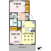 （仮）D-ROOM西原 B棟の間取り画像
