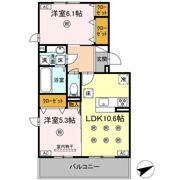 （仮）D-ROOM西原 B棟の間取り画像