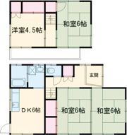 加古川市平岡町新在家 貸家の間取り画像