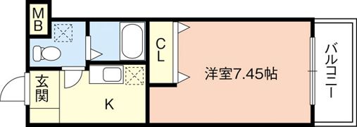 ぷてぃこんふぉーるの間取り画像
