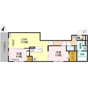 リベルテ四条梅津の間取り画像
